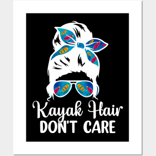 Kayak Hair Don't Care Posters and Art